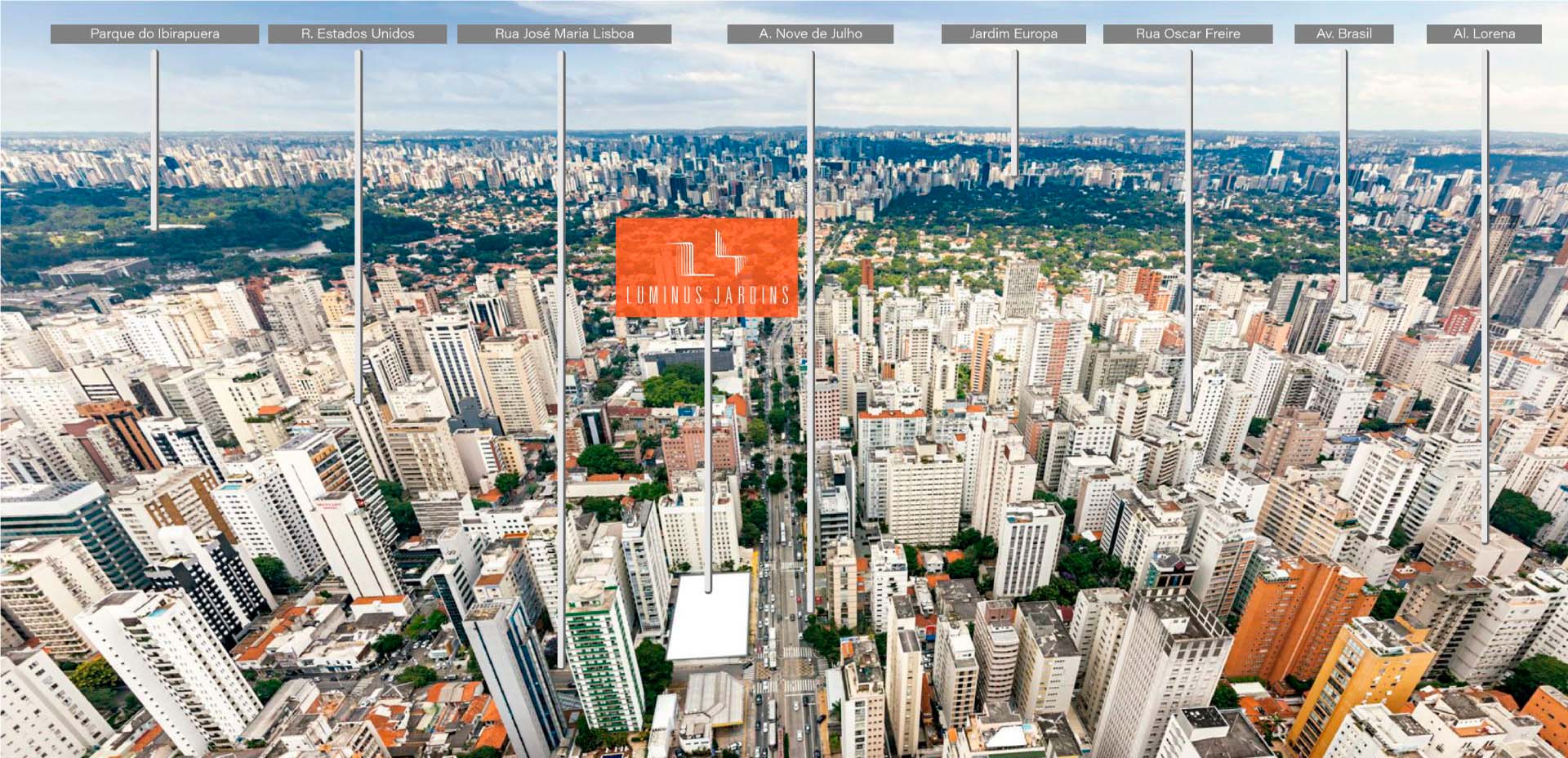 Localização Luminus Jardins